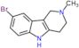 8-Bromo-2,3,4,5-tetrahydro-2-methyl-1H-pyrido[4,3-b]indole