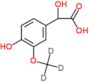 2-hydroxy-2-[4-hydroxy-3-(trideuteriomethoxy)phenyl]acetic acid