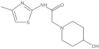 4-Hydroxy-N-(4-methyl-2-thiazolyl)-1-piperidineacetamide