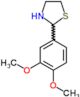 2-(3,4-dimethoxyphenyl)-1,3-thiazolidine