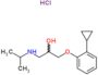 1-(2-cyclopropylphenoxy)-3-(propan-2-ylamino)propan-2-ol hydrochloride (1:1)