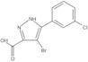 4-Bromo-5-(3-chlorophenyl)-1H-pyrazole-3-carboxylic acid