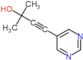 2-methyl-4-pyrimidin-5-ylbut-3-yn-2-ol