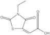 2-(3-Ethyl-2,4-dioxo-5-thiazolidinylidene)acetic acid