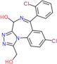 8-chloro-6-(2-chlorophenyl)-1-(hydroxymethyl)-4H-[1,2,4]triazolo[4,3-a][1,4]benzodiazepin-4-ol