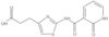 2-[[(1,2-Dihydro-2-oxo-3-pyridinyl)carbonyl]amino]-4-thiazolepropanoic acid
