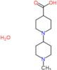 1'-methyl-1,4'-bipiperidine-4-carboxylic acid hydrate