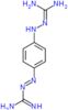 (E)-2-{4-[2-(diaminomethylidene)hydrazinyl]phenyl}diazenecarboximidamide