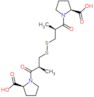 (2S,2'S)-1,1'-{disulfanediylbis[(2S)-2-methyl-1-oxopropane-3,1-diyl]}dipyrrolidine-2-carboxylic acid (non-preferred name)