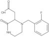 1-[(2-Fluorophenyl)methyl]-3-oxo-2-piperazineacetic acid