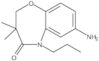 7-Amino-2,3-dihydro-3,3-dimethyl-5-propyl-1,5-benzoxazepin-4(5H)-one