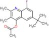 6-tert-butyl-8-fluoro-2,3-dimethylquinolin-4-yl acetate