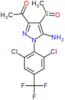 1-{5-amino-1-[2,6-dichloro-4-(trifluoromethyl)phenyl]-4-(methylsulfinyl)-1H-pyrazol-3-yl}ethanone