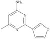2-(3-Furanyl)-6-methyl-4-pyrimidinamine