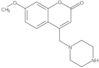 7-Methoxy-4-(1-piperazinylmethyl)-2H-1-benzopyran-2-one