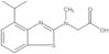 N-Methyl-N-[4-(1-methylethyl)-2-benzothiazolyl]glycine