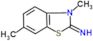 (2Z)-3,6-dimethyl-1,3-benzothiazol-2(3H)-imine