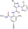 3-bromo-1-(3-chloropyridin-2-yl)-N-[4-cyano-2-methyl-6-(methylcarbamoyl)phenyl]-1H-pyrazole-5-carboxamide