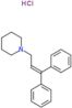 1-(3,3-diphenylprop-2-en-1-yl)piperidine hydrochloride (1:1)