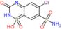 6-chloro-1-hydroxy-3-oxo-2,3-dihydro-1lambda~4~,2,4-benzothiadiazine-7-sulfonamide 1-oxide