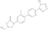 (5R)-3-[3-Fluoro-4-[6-(1-methyl-1H-tetrazol-5-yl)-3-pyridinyl]phenyl]-5-(hydroxymethyl)-2-oxazol...