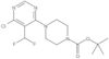 1-Piperazinecarboxylic acid, 4-[6-chloro-5-(difluoromethyl)-4-pyrimidinyl]-, 1,1-dimethylethyl e...