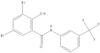 3,5-Dibromo-2-hydroxy-N-(3-(trifluoromethyl)phenyl)benzamide