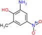 2-amino-6-methyl-4-nitrophenol