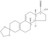 17-hydroxy-3-oxoestra-5(10),9(11)-diene-17beta-carbonitrile cyclic ethylene acetal