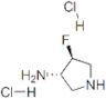 3-Pyrrolidinamine,4-fluoro-,dihydrochloride,trans-(9CI)