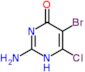 2-amino-5-bromo-6-chloropyrimidin-4(1H)-one