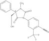 4-[(4R)-4-(Hydroxymethyl)-3-methyl-2,5-dioxo-4-phenyl-1-imidazolidinyl]-2-(trifluoromethyl)benzo...