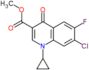 methyl 7-chloro-1-cyclopropyl-6-fluoro-4-oxo-1,4-dihydroquinoline-3-carboxylate