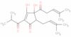 3,4-dihydroxy-5-(3-methylbut-2-enyl)-4-(4-methyl-1-oxopent-3-enyl)-2-(2-methyl-1-oxopropyl)cyclopent-2-en-1-one