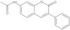 N-(2-Oxo-3-phenyl-2H-1-benzopyran-7-yl)acetamide