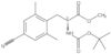 4-Cyano-N-[(1,1-dimethylethoxy)carbonyl]-2,6-dimethyl-<span class="text-smallcaps">L</span>-phenylalanine methyl ester