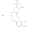 Benzenesulfonic acid,4-[(2-hydroxy-1-naphthalenyl)azo]-5-methoxy-2-methyl-, monosodiumsalt