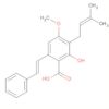 Benzoic acid,2-hydroxy-4-methoxy-3-(3-methyl-2-butenyl)-6-[(1E)-2-phenylethenyl]-