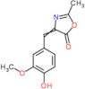 4-(4-hydroxy-3-methoxybenzylidene)-2-methyl-1,3-oxazol-5(4H)-one