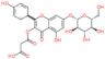 6-{3-[(carboxyacetyl)oxy]-7-(beta-D-glucopyranosyloxy)-5-hydroxy-4-oxo-4H-chromen-2-yl}-3-hydroxyc…