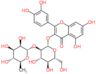 2-(3,4-dihydroxyphenyl)-5,7-dihydroxy-4-oxo-4H-chromen-3-yl 2-O-(6-deoxy-alpha-L-mannopyranosyl)...