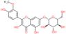 3,5-dihydroxy-2-(4-hydroxy-3-methoxyphenyl)-4-oxo-4H-chromen-7-yl beta-D-glucopyranoside