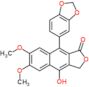 9-(1,3-benzodioxol-5-yl)-4-hydroxy-6,7-dimethoxynaphtho[2,3-c]furan-1(3H)-one