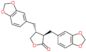 (3R,4R)-3,4-bis(1,3-benzodioxol-5-ylmethyl)dihydrofuran-2(3H)-one