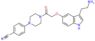 4-[4-({[3-(2-aminoethyl)-1H-indol-5-yl]oxy}acetyl)piperazin-1-yl]benzonitrile