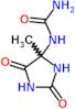 1-(4-methyl-2,5-dioxoimidazolidin-4-yl)urea