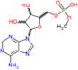 9-{5-O-[hydroxy(methoxy)phosphoryl]pentofuranosyl}-9H-purin-6-amine