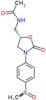 N-({(5S)-3-[4-(methylsulfinyl)phenyl]-2-oxo-1,3-oxazolidin-5-yl}methyl)acetamide