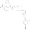 2-[[4-[6-[(4-Cyano-2-fluorophenyl)methoxy]-2-pyridinyl]-1-piperidinyl]methyl]-1-[(2S)-2-oxetanylmethyl]-1H-benzimidazole-6-carboxylic acid
