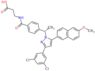 N-(4-{(1S)-1-[3-(3,5-dichlorophenyl)-5-(6-methoxynaphthalen-2-yl)-1H-pyrazol-1-yl]ethyl}benzoyl)-b…